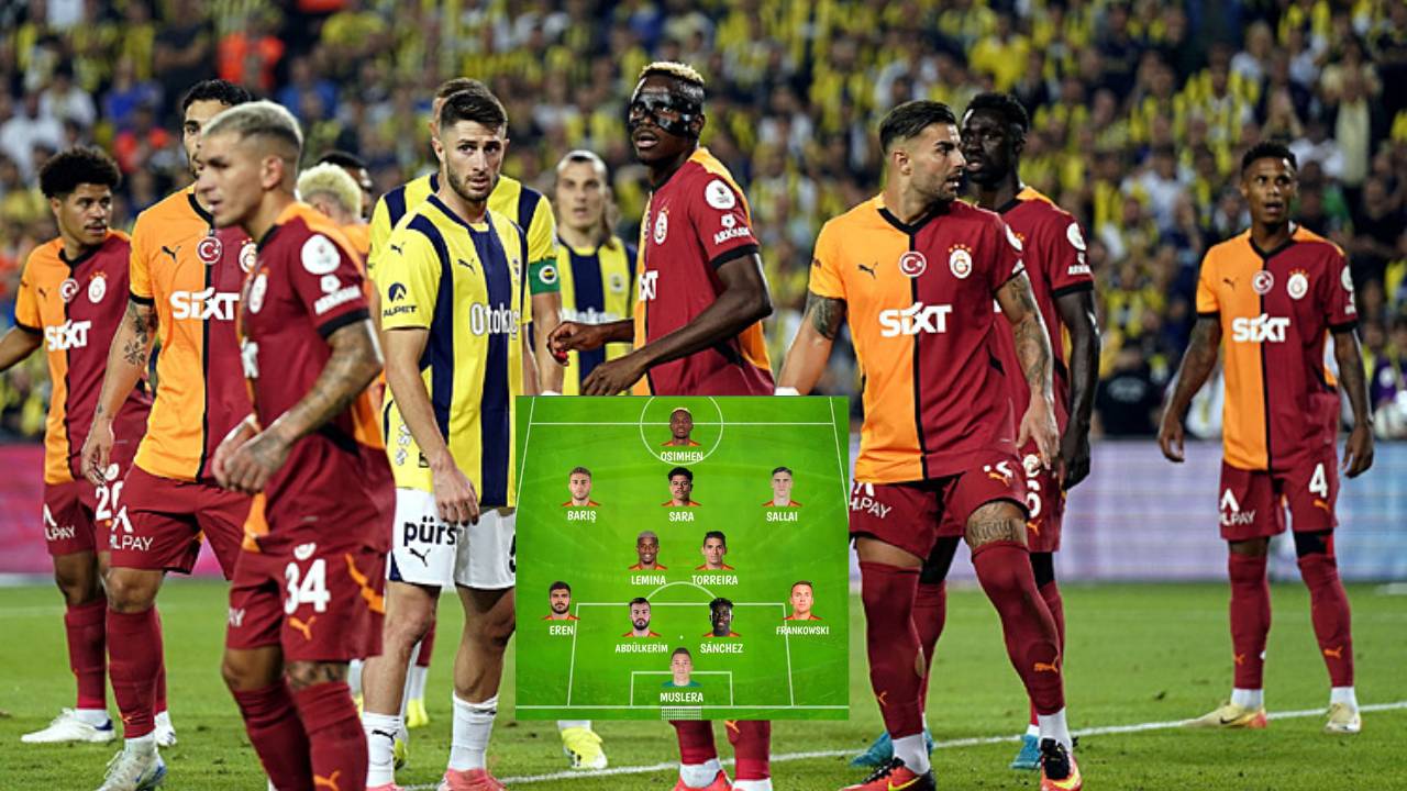 Galatasaray’ın Fenerbahçe 11’i sızdı! O isimler yedek kaldı